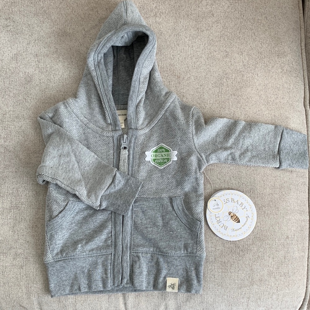 NWT Burt’s Bees Baby hoodie